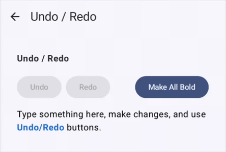 Undo Redo Demo